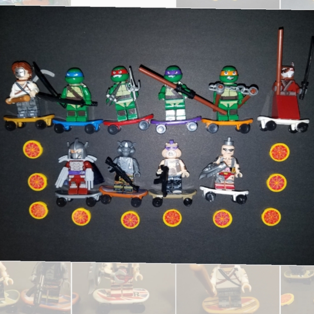 NEW TMNT MINI FIGURES 10 PCS